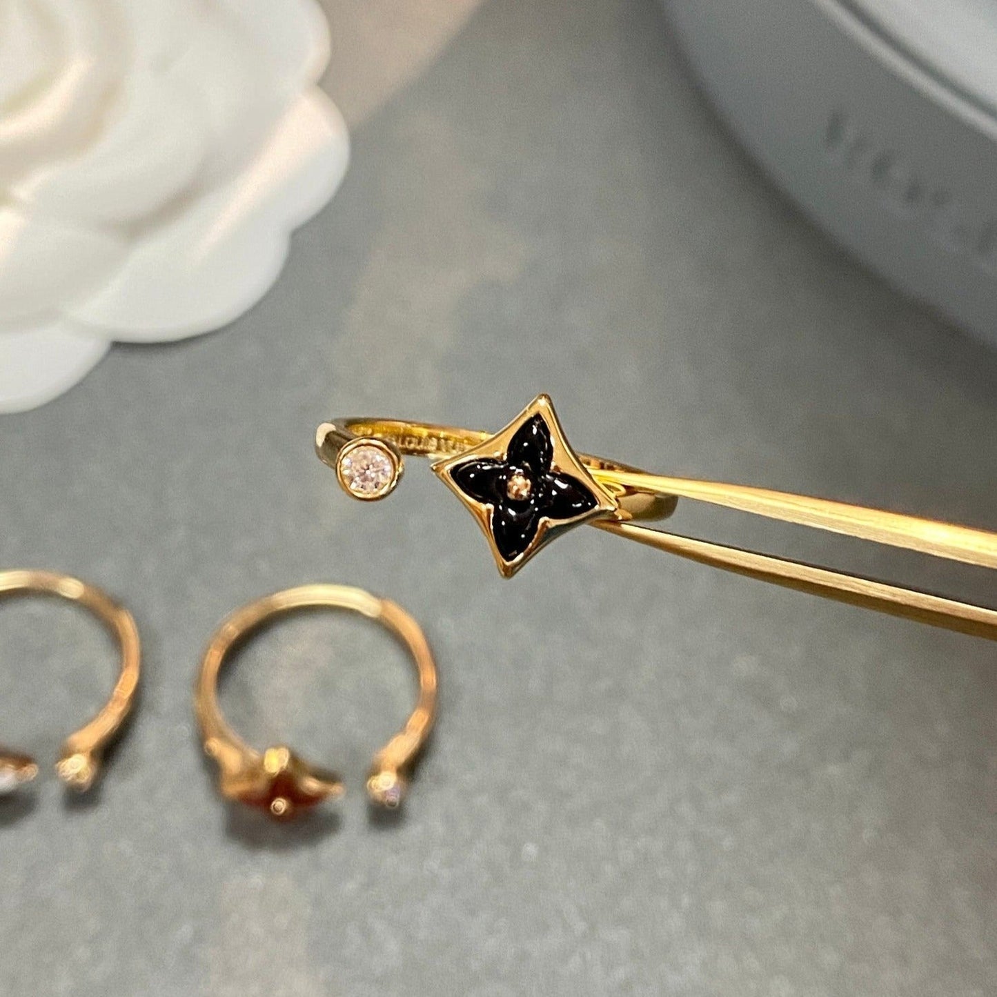 [Echo ]STAR 1 DIAMOND OPEN RING