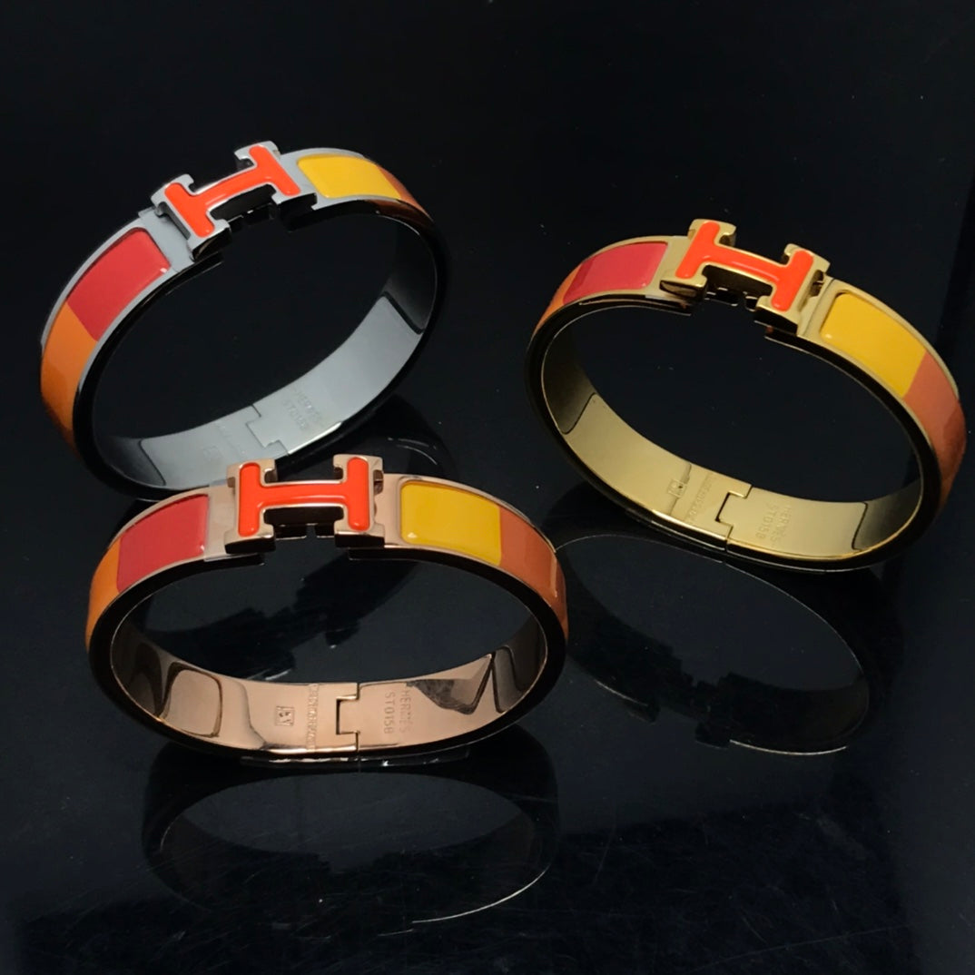 [Echo ]H BRACELET ORANGE RAINBOW CERAMIC