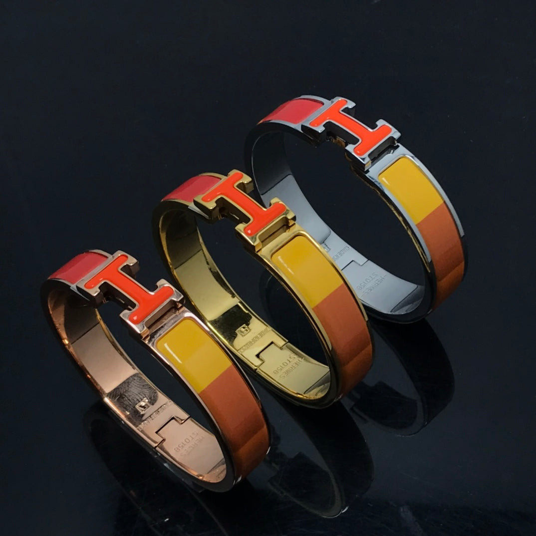 [Echo ]H BRACELET ORANGE RAINBOW CERAMIC