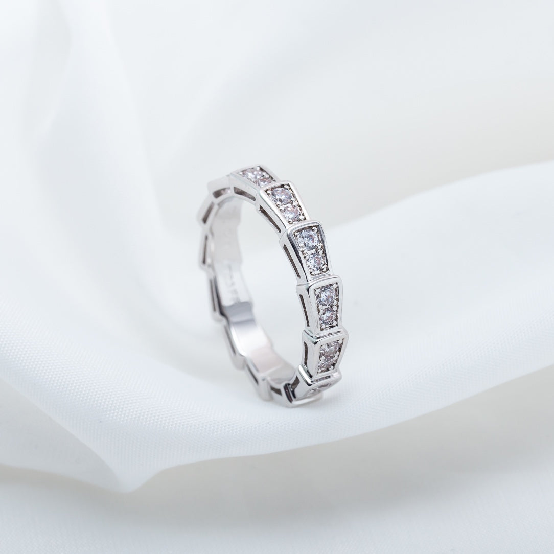 [Echo] SERPENTI RING SILBER DIAMANT GEPAART 3MM