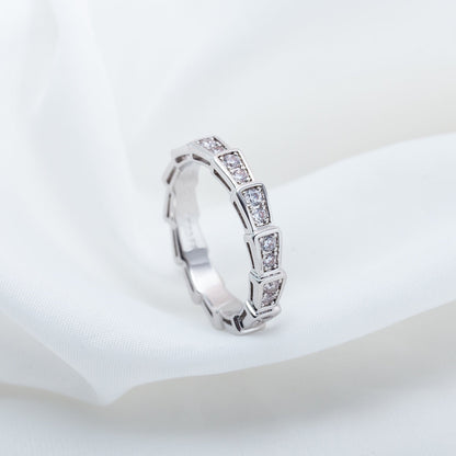 [Echo] SERPENTI RING SILBER DIAMANT GEPAART 3MM