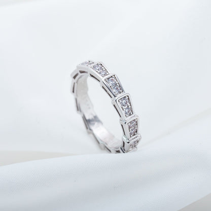 [Echo] SERPENTI RING SILBER DIAMANT GEPAART 3MM
