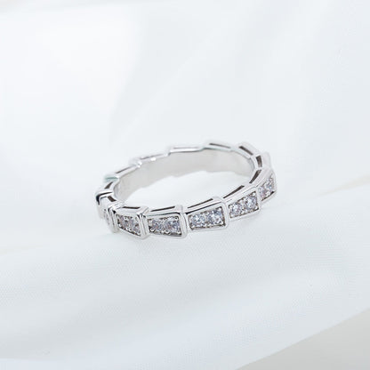 [Echo] SERPENTI RING SILBER DIAMANT GEPAART 3MM