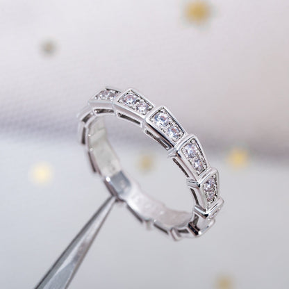 [Echo] SERPENTI RING SILBER DIAMANT GEPAART 3MM