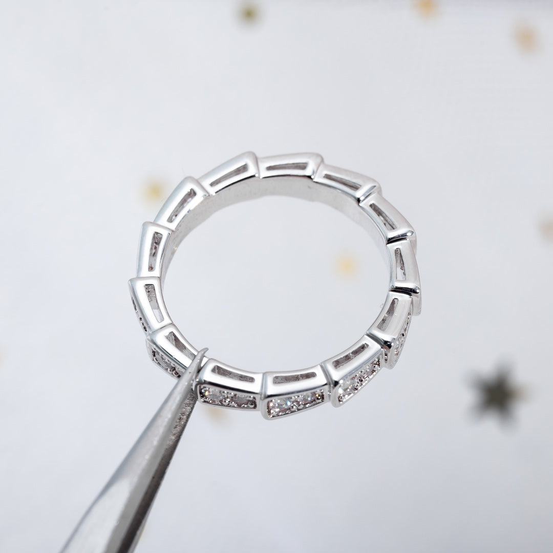 [Echo] SERPENTI RING SILBER DIAMANT GEPAART 3MM