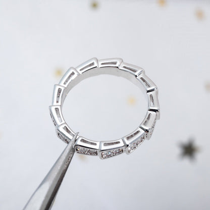 [Echo] SERPENTI RING SILBER DIAMANT GEPAART 3MM