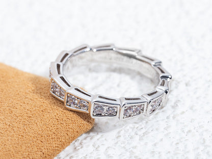 [Echo] SERPENTI RING SILBER DIAMANT GEPAART 3MM