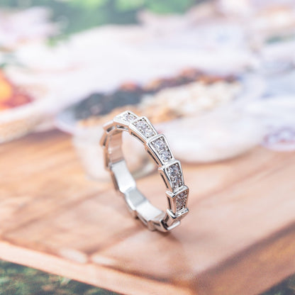 [Echo] SERPENTI RING SILBER DIAMANT GEPAART 3MM