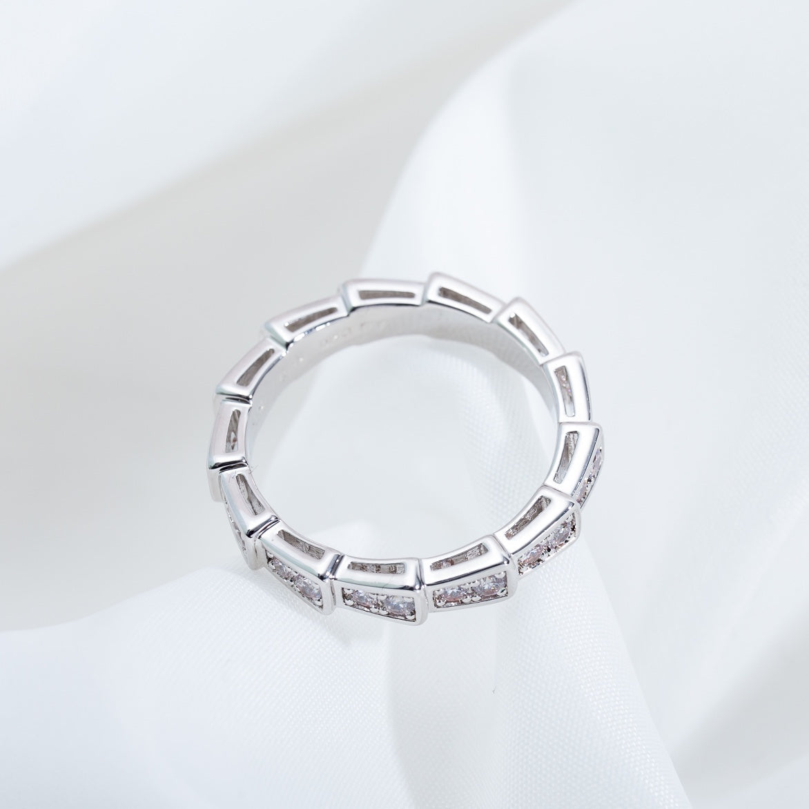 [Echo] SERPENTI RING SILBER DIAMANT GEPAART 3MM