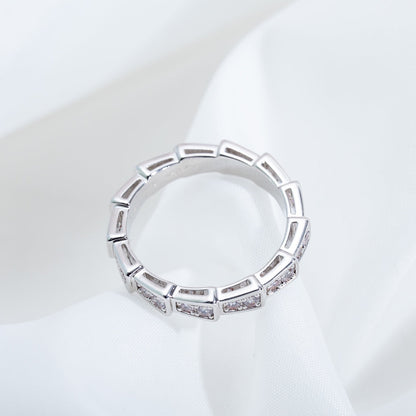 [Echo] SERPENTI RING SILBER DIAMANT GEPAART 3MM
