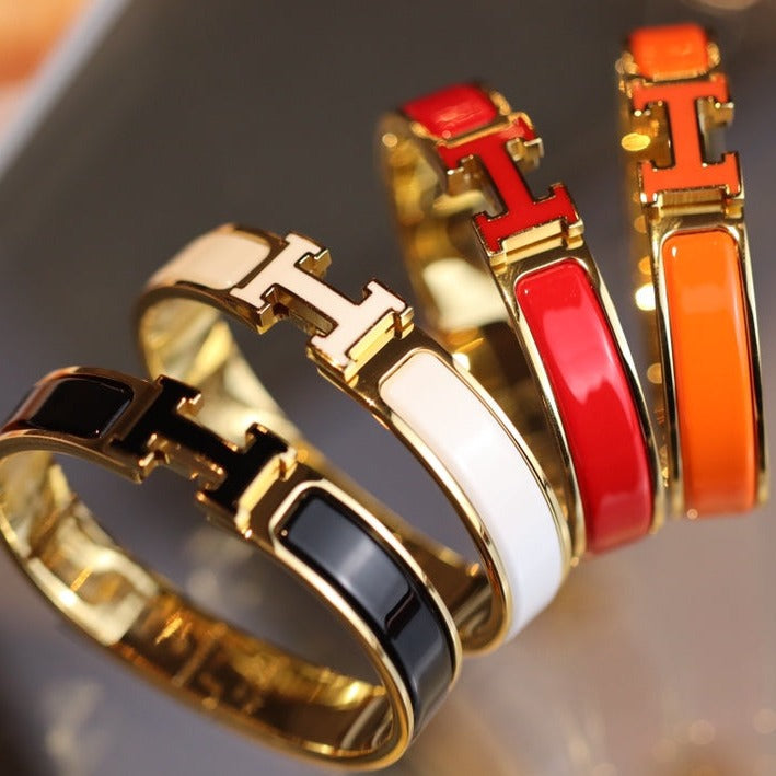[Echo ]H BRACELET 12MM GOLD