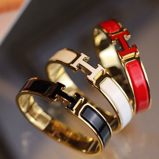 [Echo ]H BRACELET 12MM GOLD