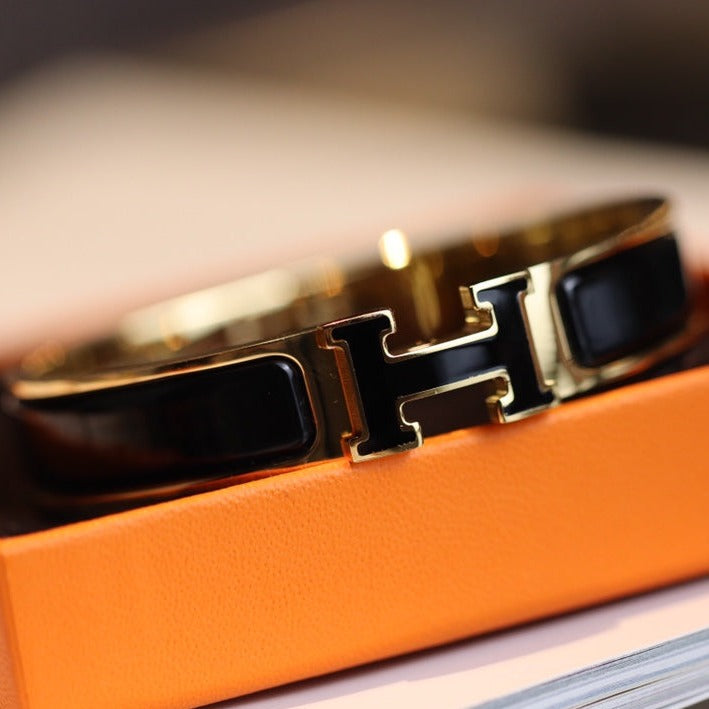 [Echo ]H BRACELET 12MM GOLD