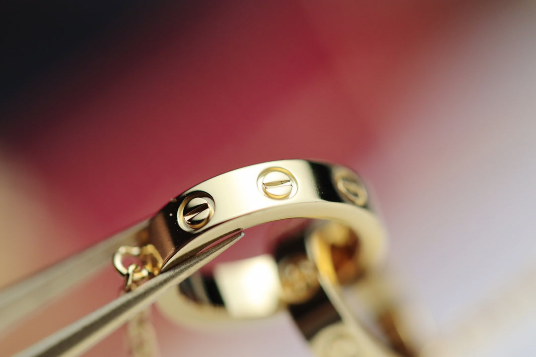 [Echo] LIEBESHALSKETTE DOPPELRING GOLD