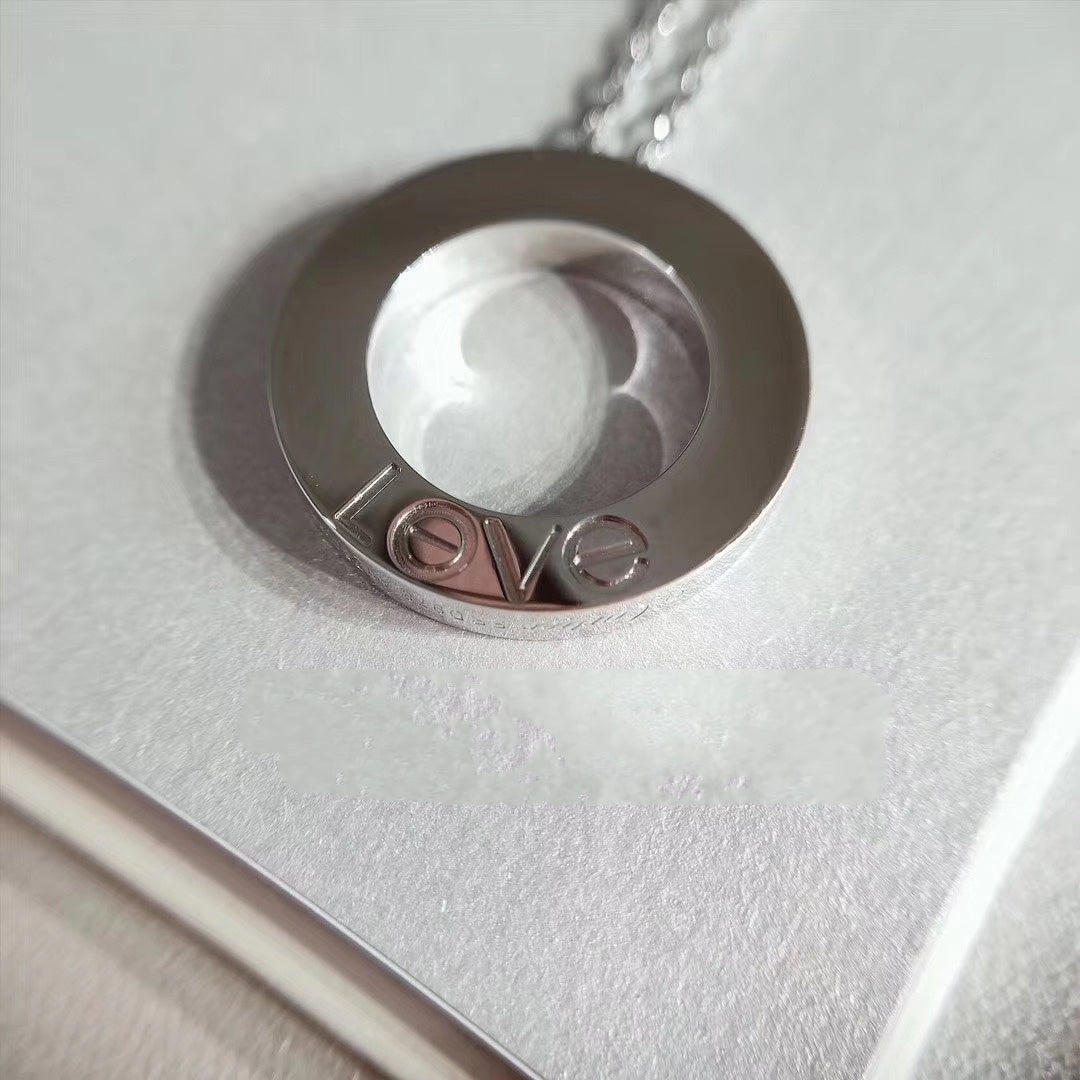 [Echo ]LOVE HALSKETTE VERSTELLBAR SILBER