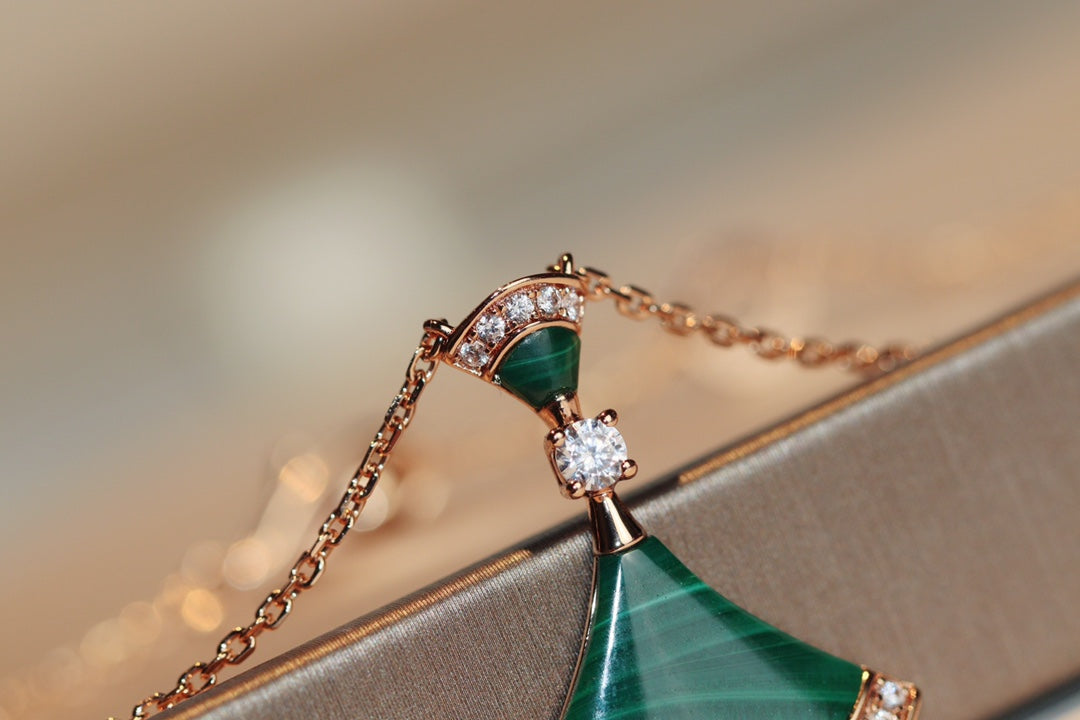 [Echo ]DREAM NECKLACE MALACHITE DIAMOND