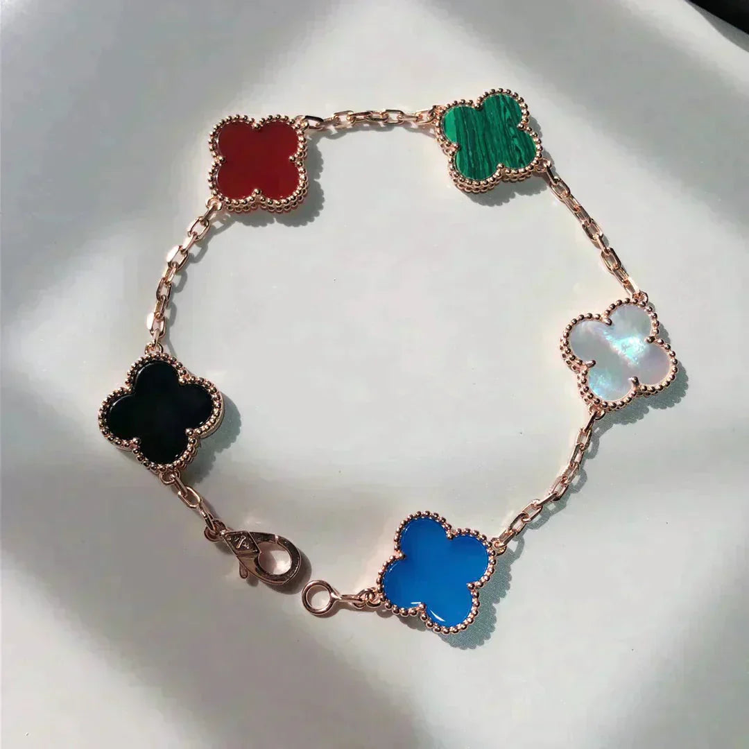 [Echo]CLOVER 5 MOTIFS MULTICOLOR  BRACELET