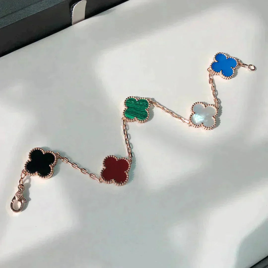 [Echo]CLOVER 5 MOTIFS MULTICOLOR  BRACELET