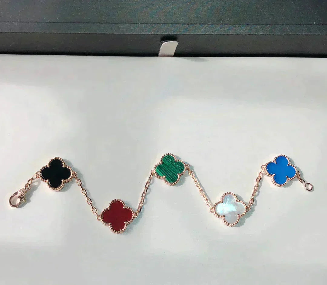 [Echo]CLOVER 5 MOTIFS MULTICOLOR  BRACELET
