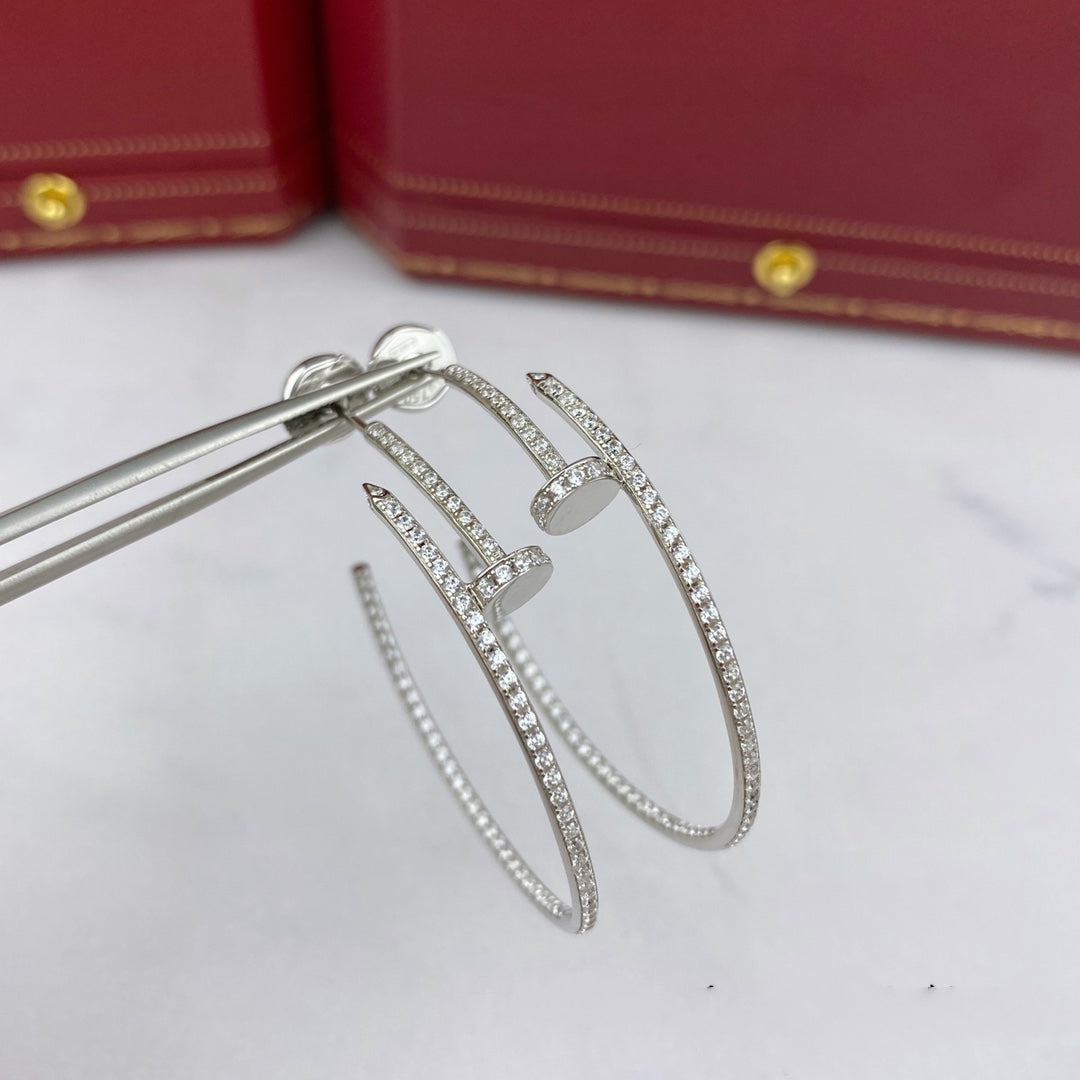 [Echo ]JUSTE EARRINGS FULL DIAMONDS 1.8MM