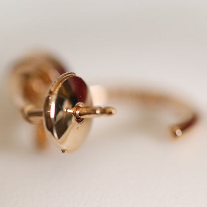 [Echo ]JUSTE EARRINGS PINK GOLD
