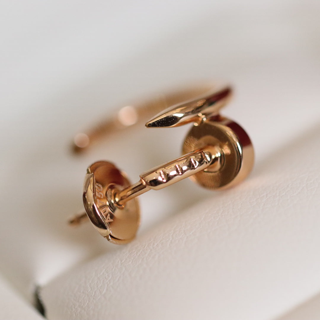 [Echo ]JUSTE EARRINGS PINK GOLD