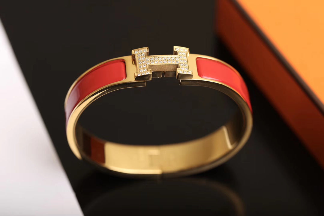 [Echo ]H BRACELET GOLD DIAMOND
