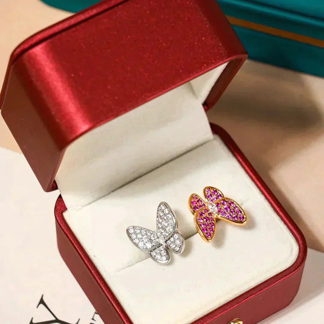 [Echo ]TWIN BUTTERFLY DIAMOND RING