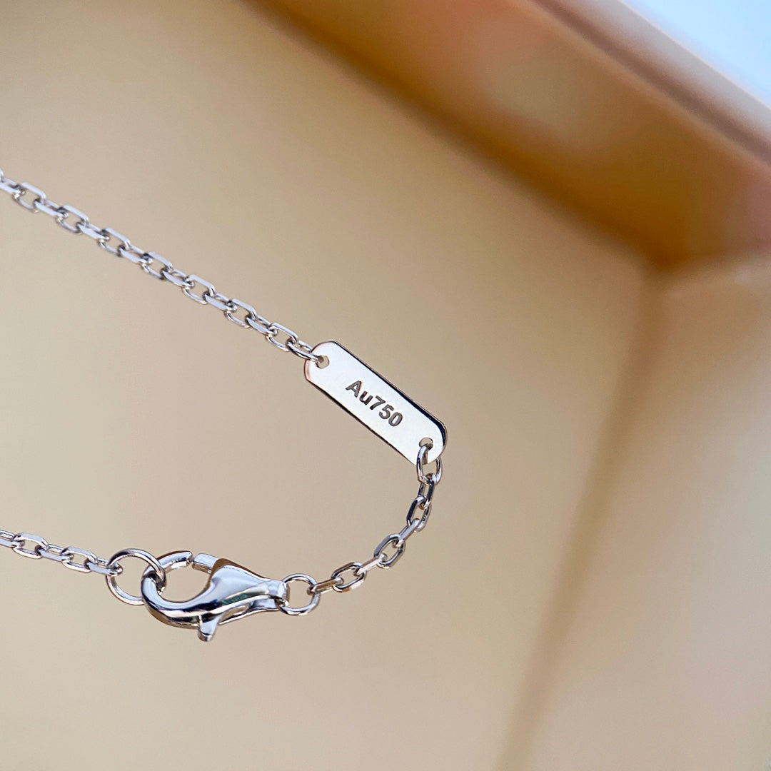 [Echo ]CLOVER DIAMOND NECKLACE SILVER