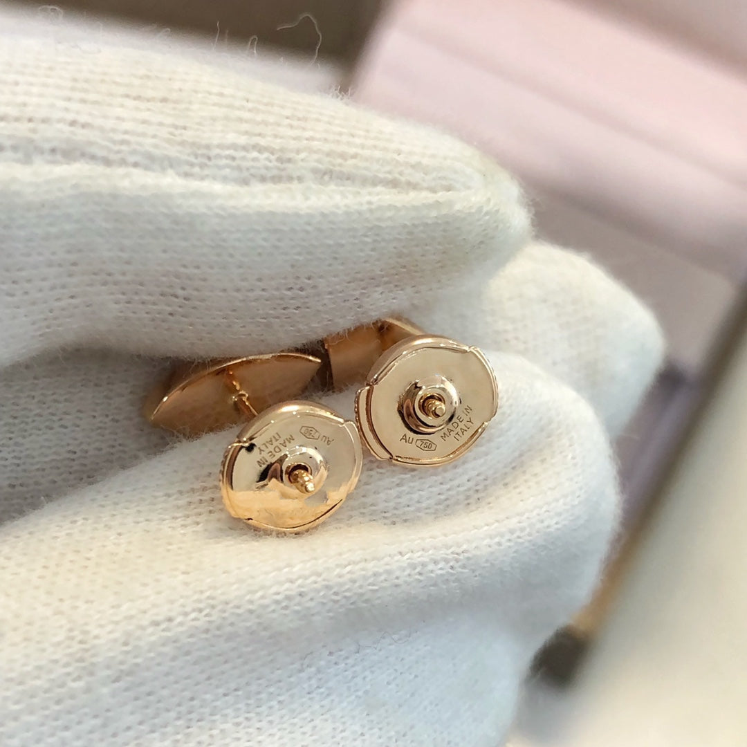 [Echo ]DREAM EARRINGS 3 MOTIFS ONYX MOP PINK GOLD
