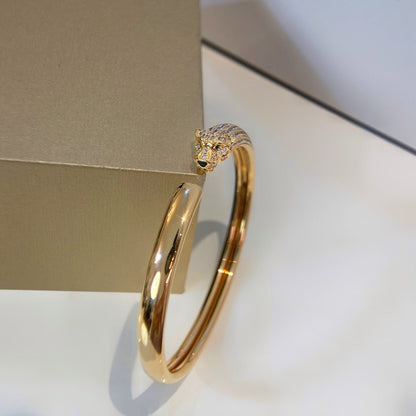[Echo ]PANTHERE GOLD DIAMOND OPEN BRACELET