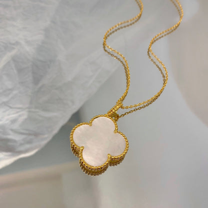 [Echo ]CLOVER 25MM MOP LARGE PENDANT NECKLACE