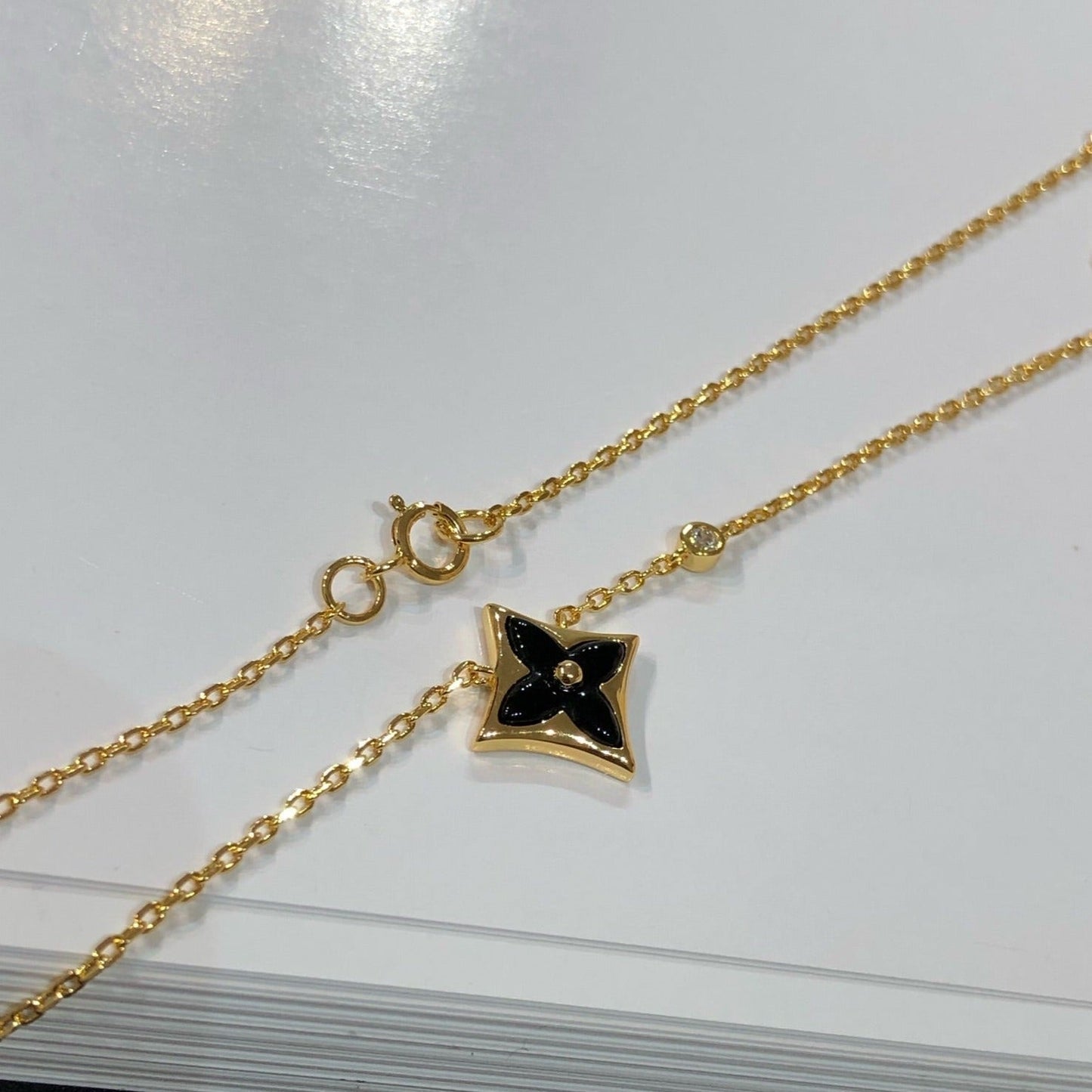 [Echo ]STAR BLACK MOP NECKLACE