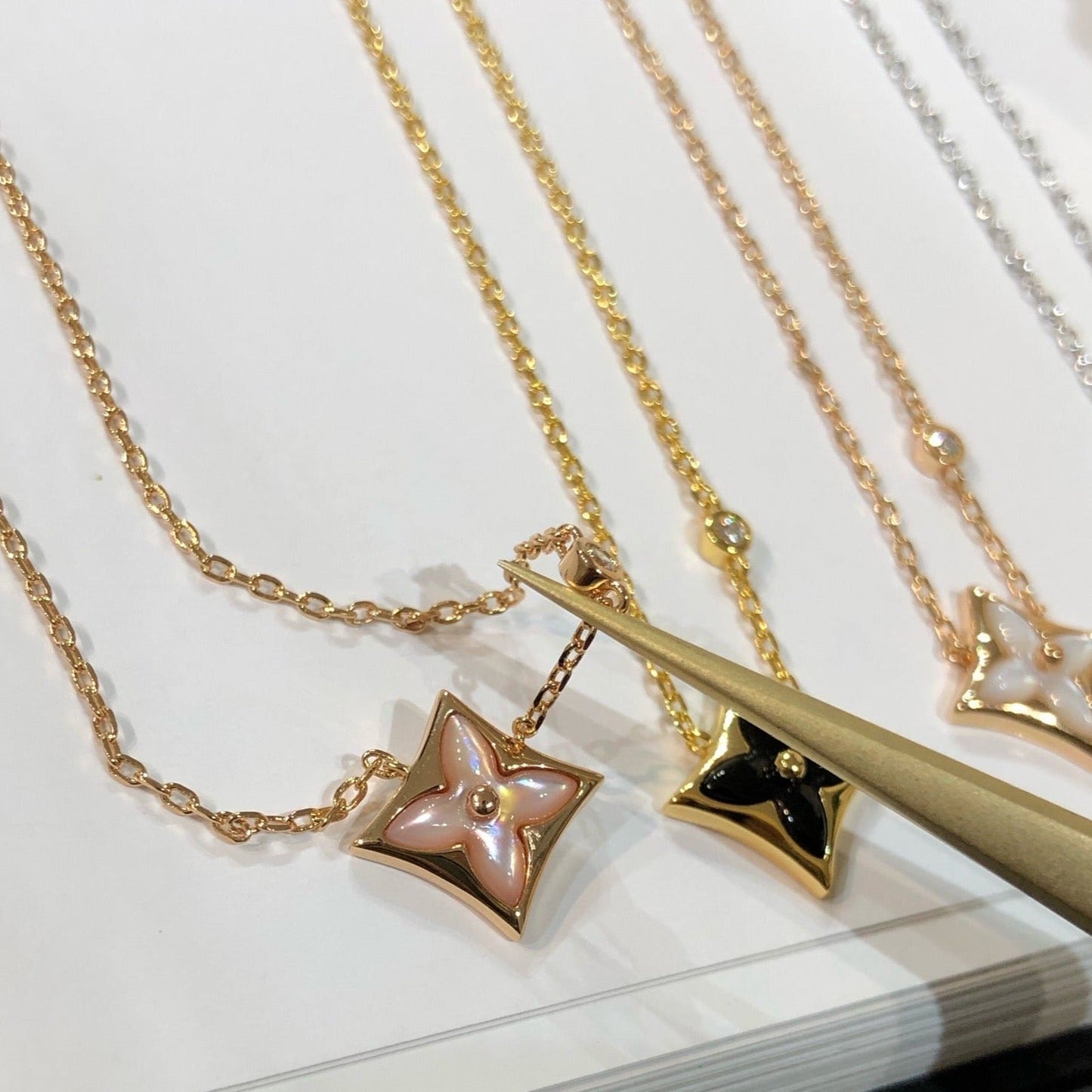 [Echo ]STAR BLACK MOP NECKLACE