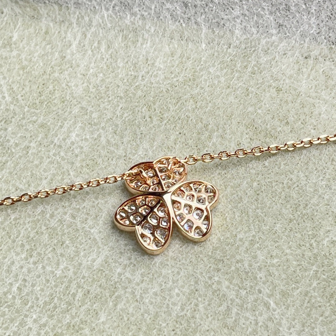 [Echo ]FLOWER DIAMOND NECKLACE