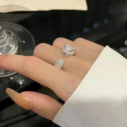 [Echo ]PANTHERE 5.5MM ALL DIAMOND RING