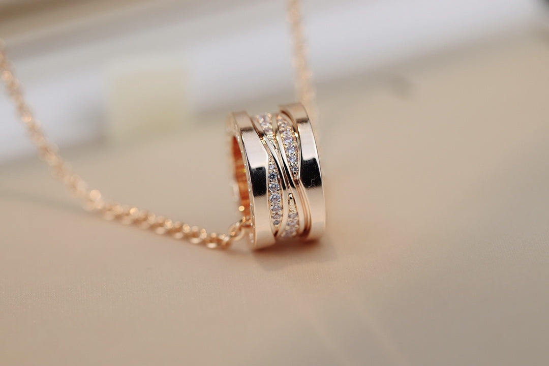 [Echo]ZERO 1 ROSÉGOLD-DIAMANT-HALSKETTE