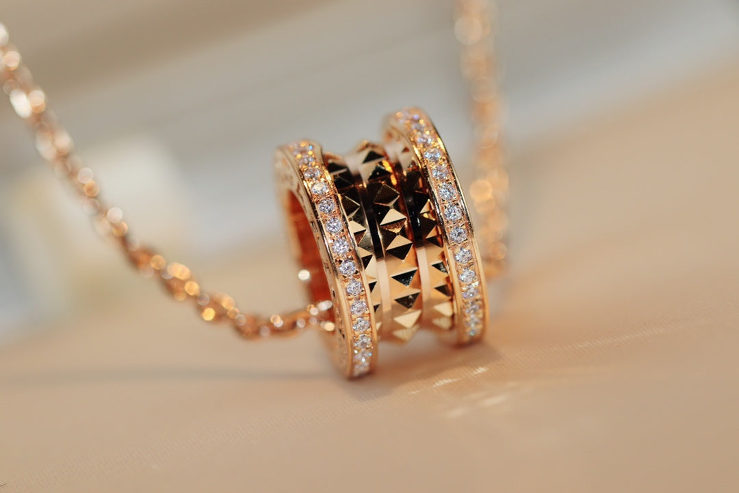 [Echo]ZERO 1 ROCK ANHÄNGER ROSA GOLD HALSKETTE