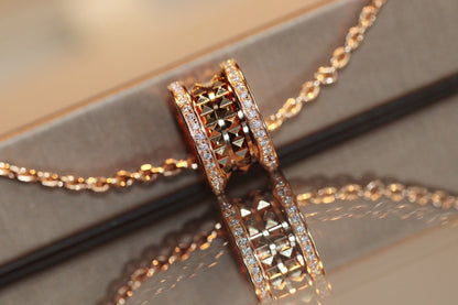 [Echo]ZERO 1 ROCK ANHÄNGER ROSA GOLD HALSKETTE