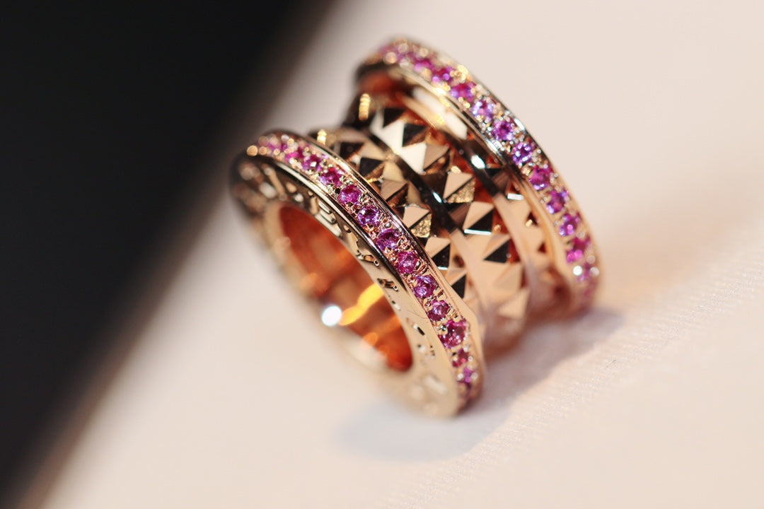 [Echo]ZERO 1 ROCK ROSA GOLD ROSA DIAMANT HALSKETTE