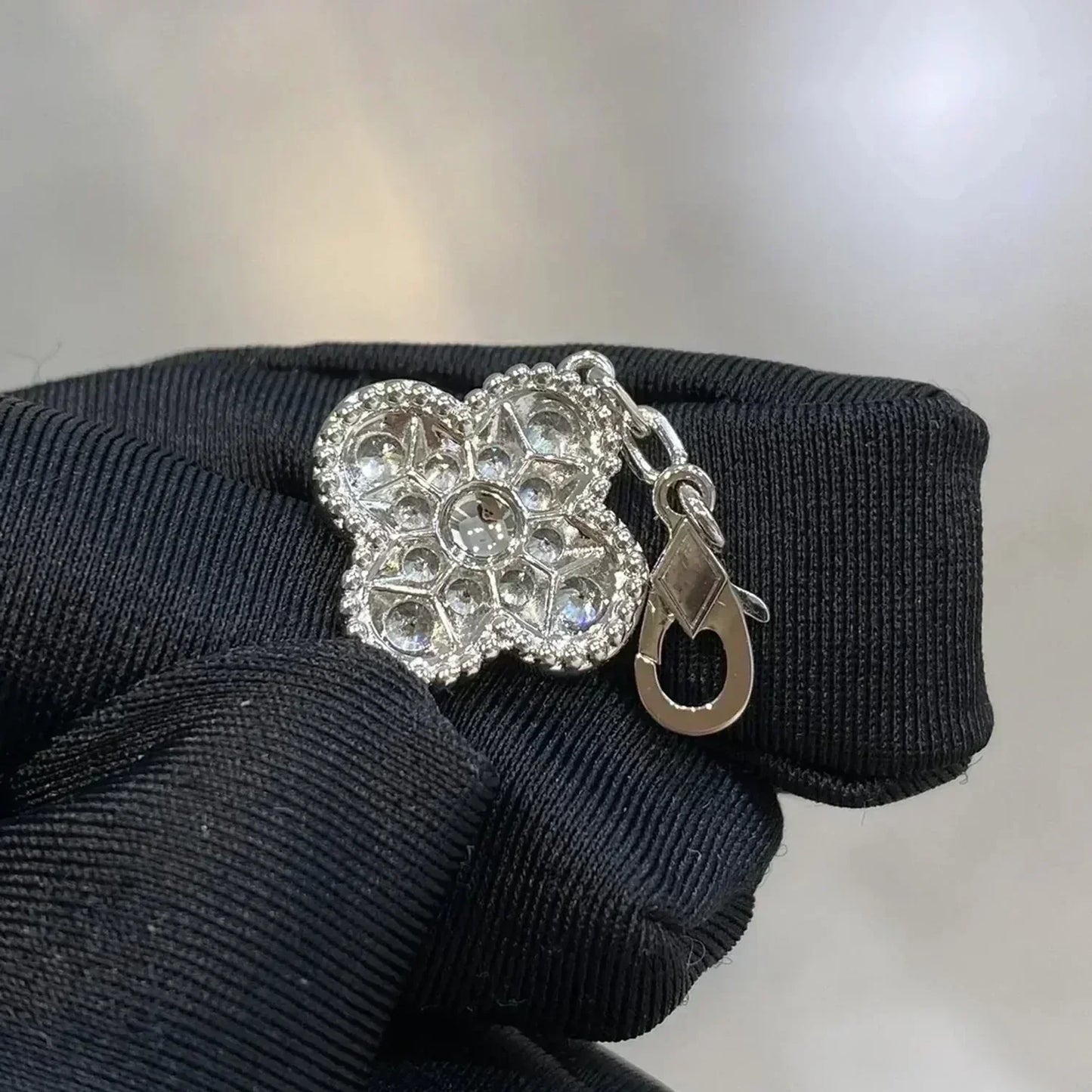[Echo]CLOVER 5 MOTIFS  DIAMOND BRACELET SILVER