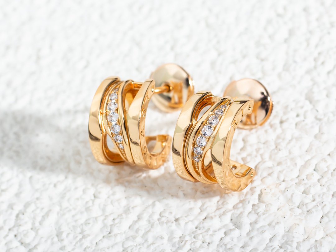 [Echo ]ZERO 1 PINK GOLD DIAMONDS EARRINGS