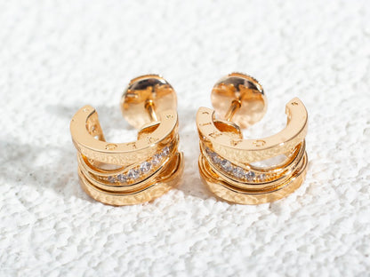 [Echo ]ZERO 1 PINK GOLD DIAMONDS EARRINGS