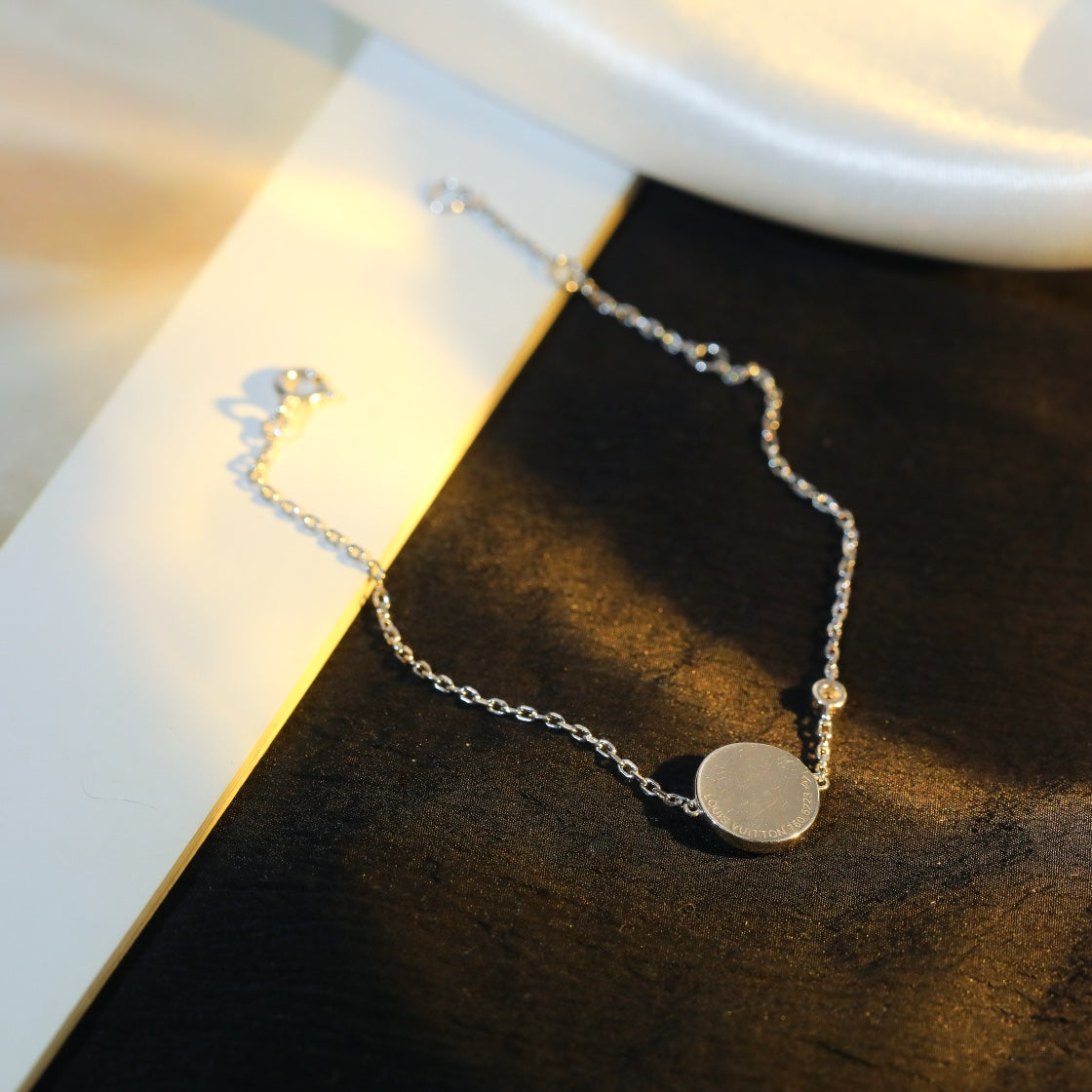 [Echo ]SUN MOTIF PINK MOP SILVER BRACELET
