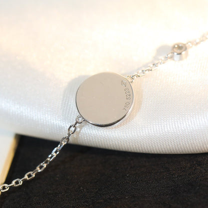 [Echo ]SUN MOTIF PINK MOP SILVER BRACELET
