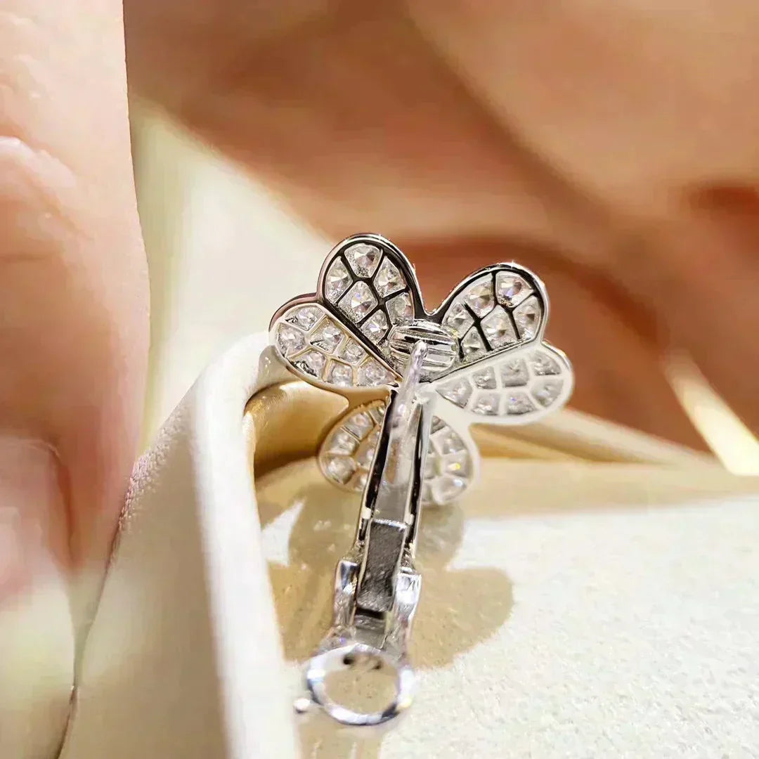 [Echo ]CLOVER COMOS DIAMOND EARRINGS SILVER