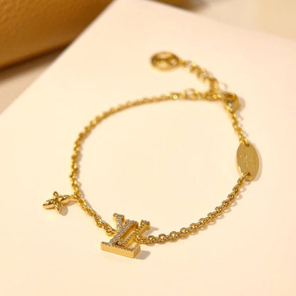 [Echo ]LOGO STAR MOTIF GOLD BRACELET