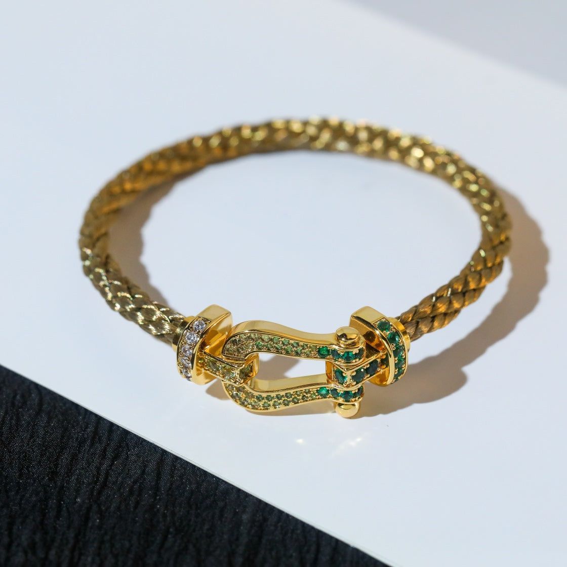 [Echo ]FORCE 10 GOLD GREEN DIAMOND PAVED