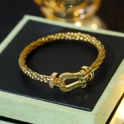 [Echo ]FORCE 10 GOLD GREEN DIAMOND PAVED