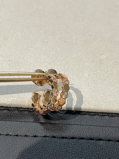 [Echo ]Hollow Design Four-Leaf Clover Flower Shape Ring